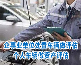 為企事業(yè)單位處置車(chē)輛做評(píng)估，為個(gè)人車(chē)輛做資產(chǎn)評(píng)估